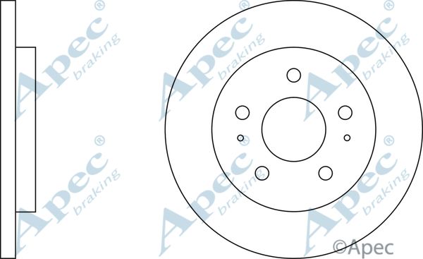 APEC BRAKING Jarrulevy DSK2155